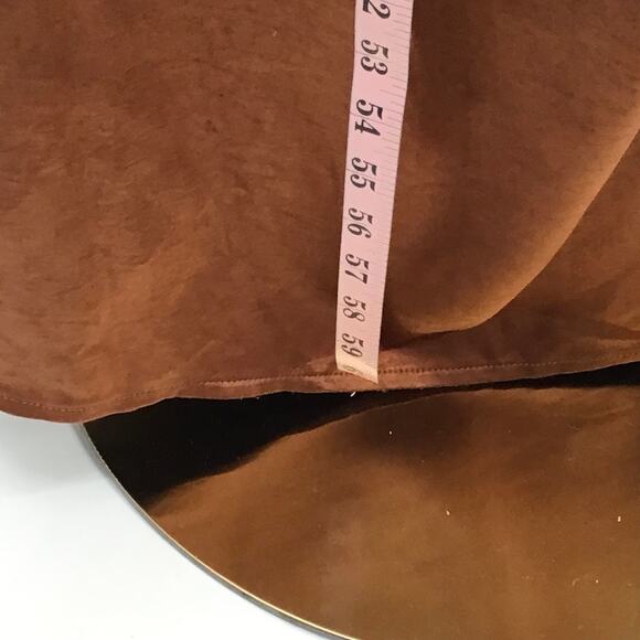 LULU'S SZ S Copper Asymmetric One-Shoulder Lace up Party Maxi Dress NEW B66 - Picture 3 of 8